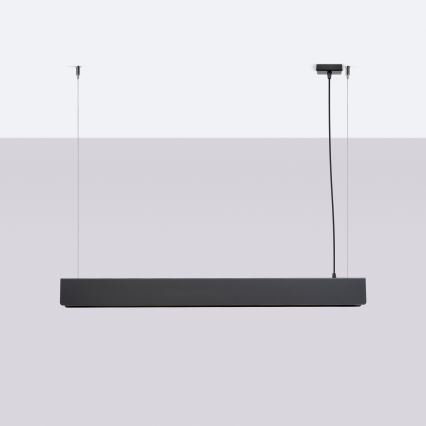 LED Żyrandol na lince SPARK 1xG13/8,5W/230V czarny