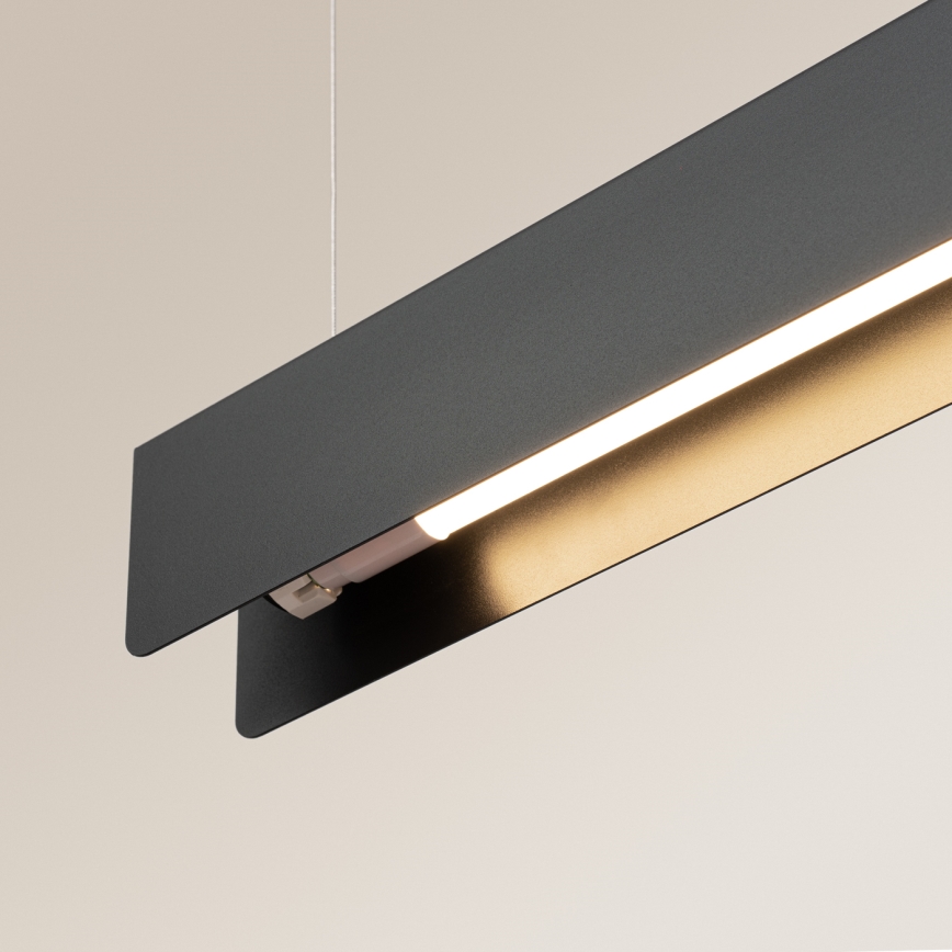 LED Żyrandol na lince SPARK 1xG13/8,5W/230V czarny