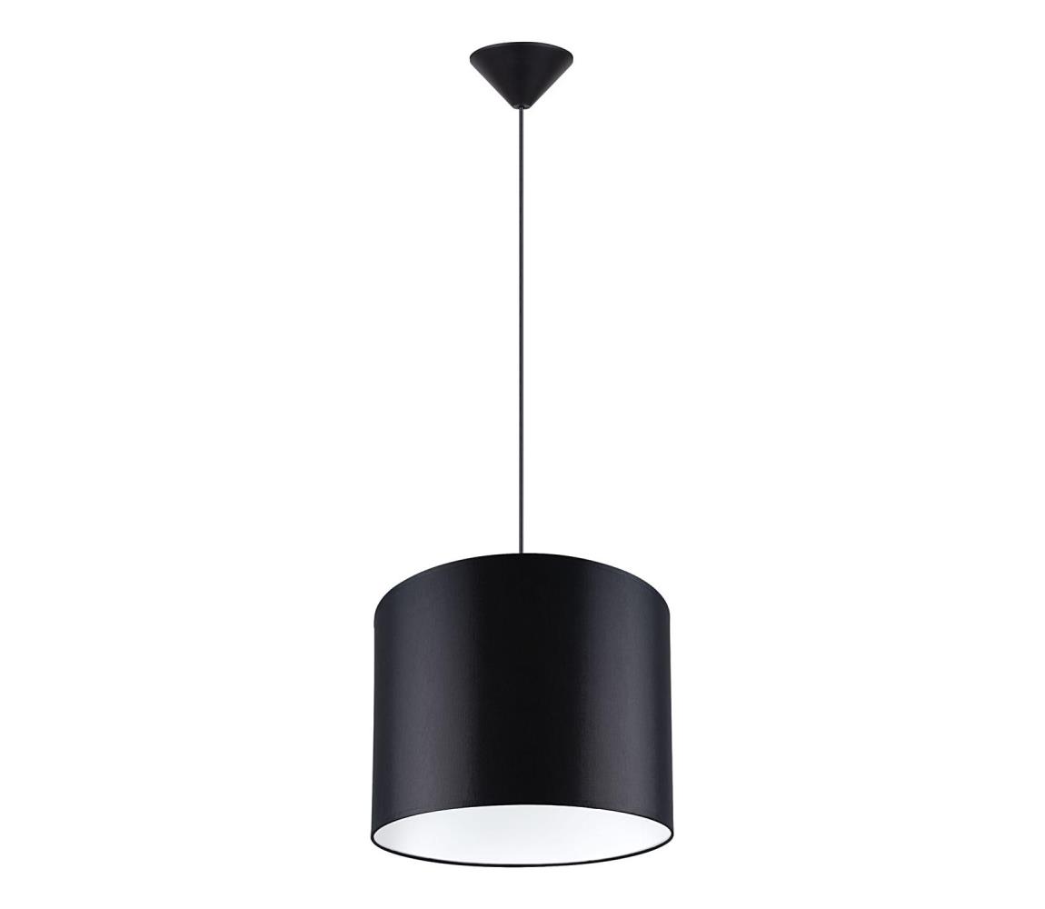 SL.1405 - Żyrandol na lince NOVA 1xE27/15W/230V śr. 30 cm czarne