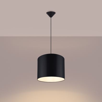 Żyrandol na lince NOVA 1xE27/15W/230V śr. 30 cm czarne