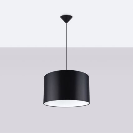 Żyrandol na lince NOVA 1xE27/15W/230V śr. 40 cm czarne