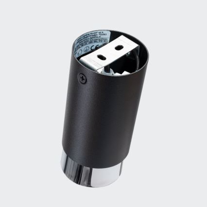 Oświetlenie punktowe NERO 1xGU10/10W/230V 12,5 cm czarny/chrom błyszczący