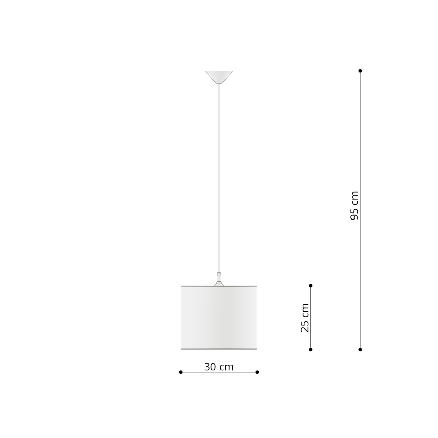 Żyrandol dziecięcy na lince UNICORN 1xE27/15W/230V śr. 30 cm jednorożec