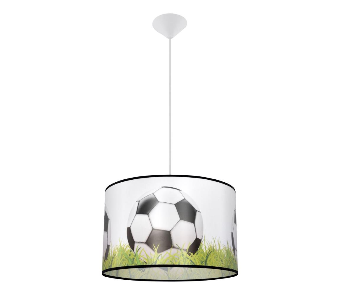 SL.1429 - Żyrandol dziecięcy na lince FOOTBALL 1xE27/15W/230V śr. 40 cm