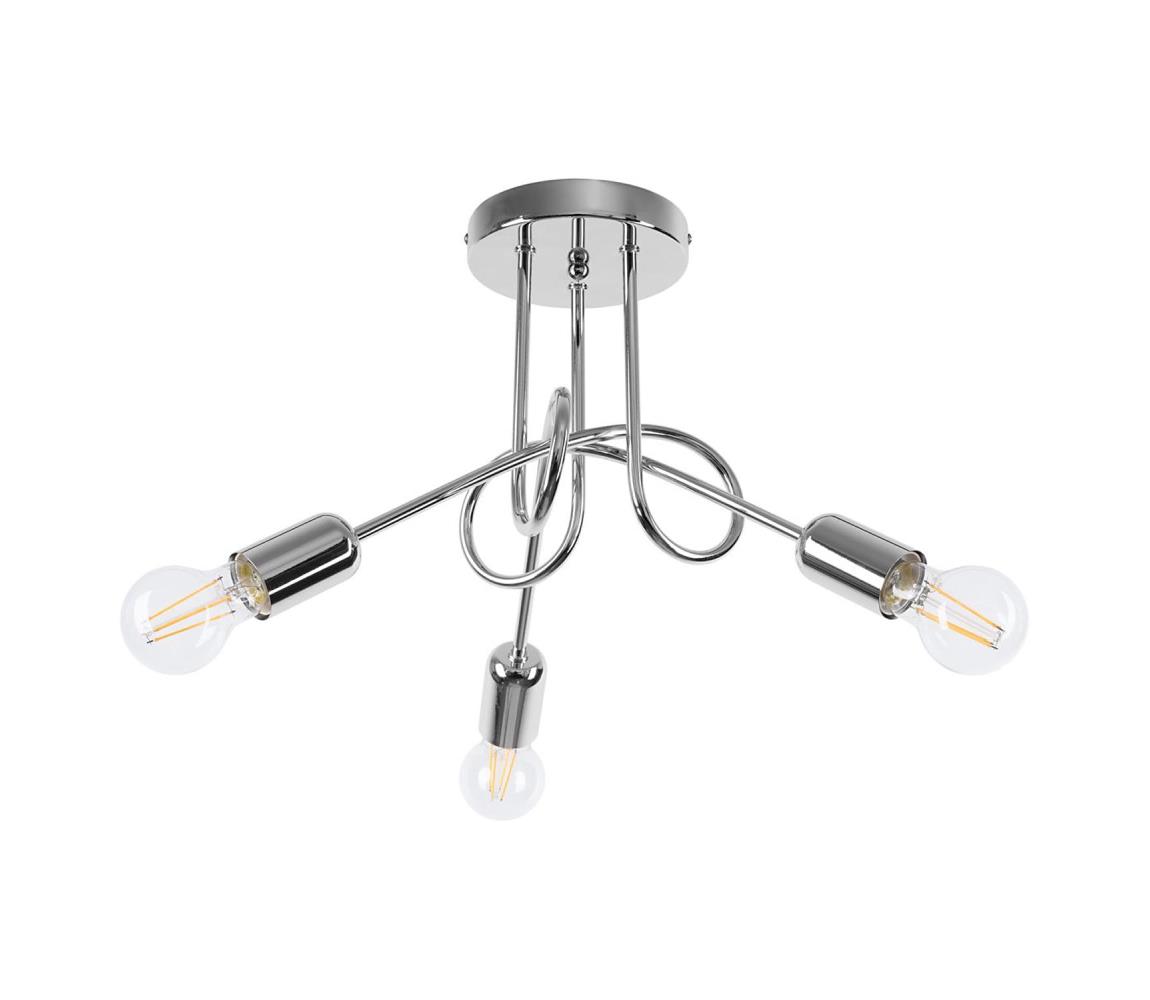 SL.1440 - Żyrandol natynkowy LOOP 3xE27/15W/230V chrom