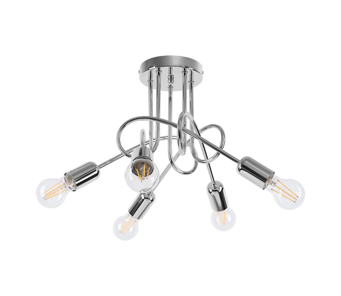 SL.1441 - Żyrandol natynkowy LOOP 5xE27/15W/230V chrom