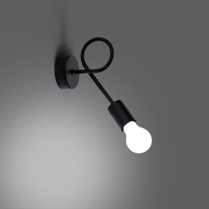 Kinkiet LEVAR 1xE27/15W/230V czarny