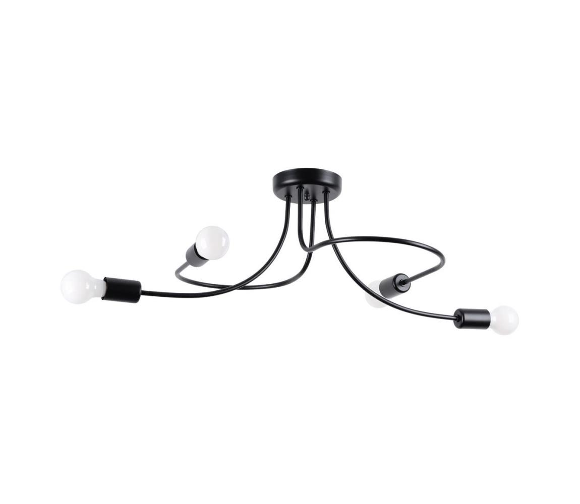 SL.1455 - Żyrandol LEVAR 4xE27/15W/230V czarny