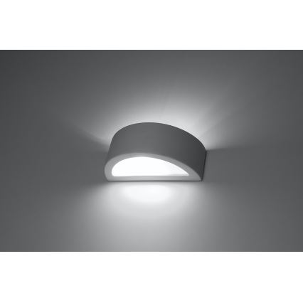 Kinkiet ATENA 1xE27/15W/230V 20 cm biały