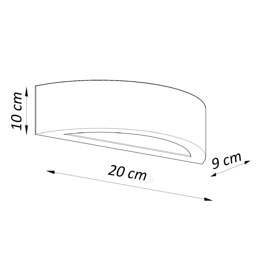 Kinkiet ATENA 1xE27/15W/230V 20 cm biały