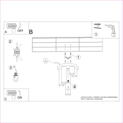 Oświetlenie punktowe LAGOS 5xGU10/10W/230V biały