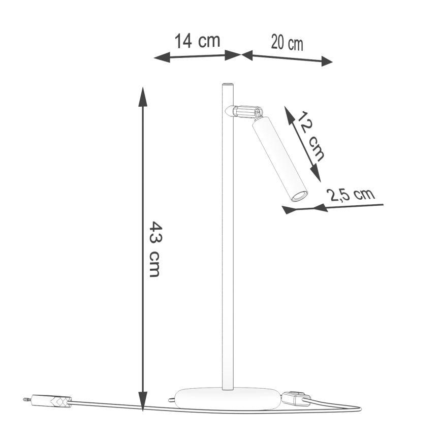 Lampa stołowa PASTELO 1xG9/8W/230V biały