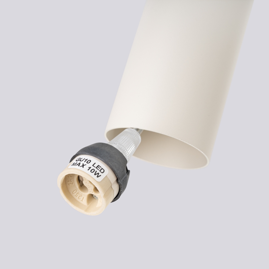 Żyrandol na lince LAGOS 3xGU10/10W/230V kremowy