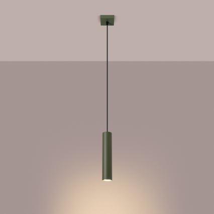 Żyrandol na lince LAGOS 1xGU10/10W/230V zielony