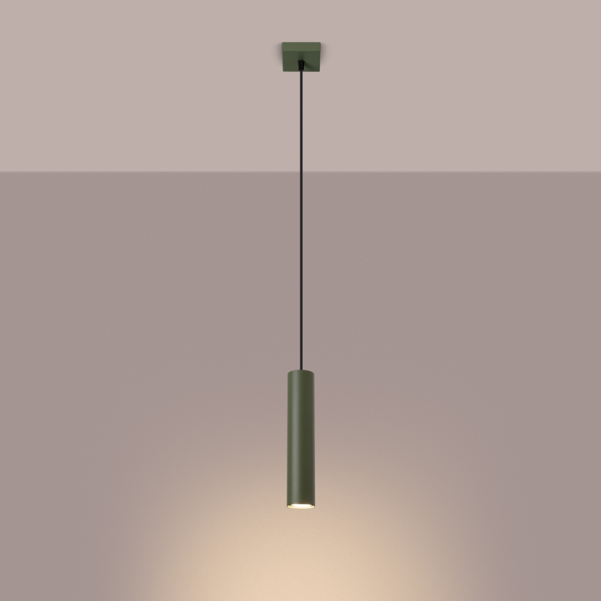 Żyrandol na lince LAGOS 1xGU10/10W/230V zielony