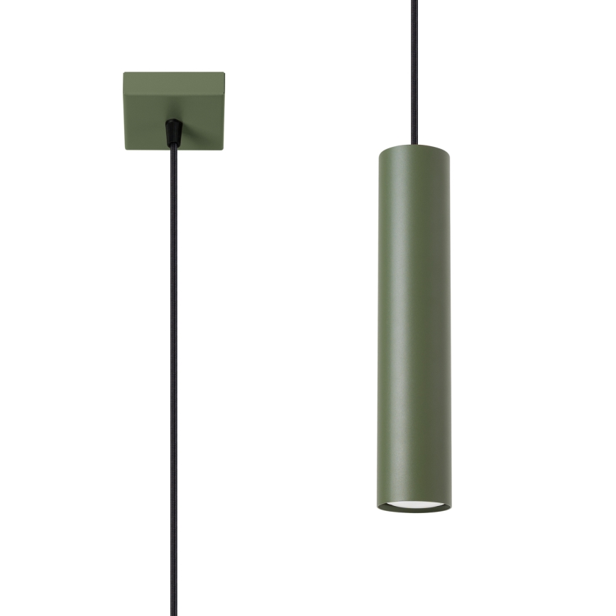 Żyrandol na lince LAGOS 1xGU10/10W/230V zielony