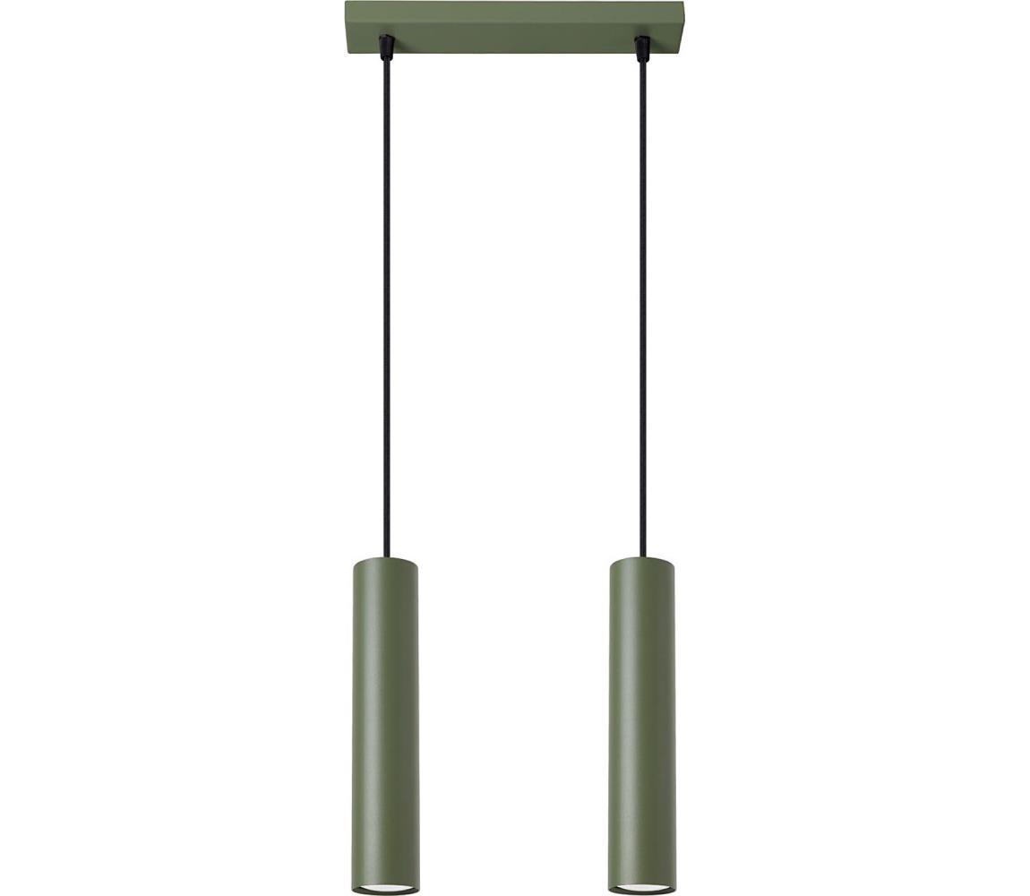 SL.1485 - Żyrandol na lince LAGOS 2xGU10/10W/230V zielony