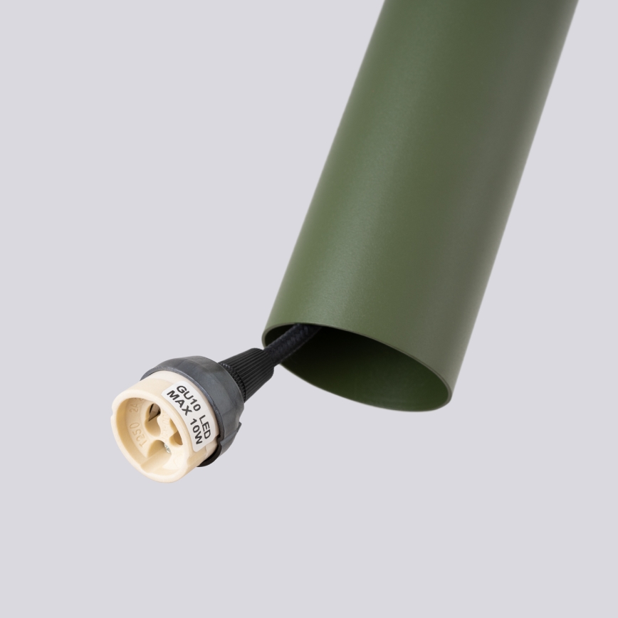 Żyrandol na lince LAGOS 3xGU10/10W/230V zielony
