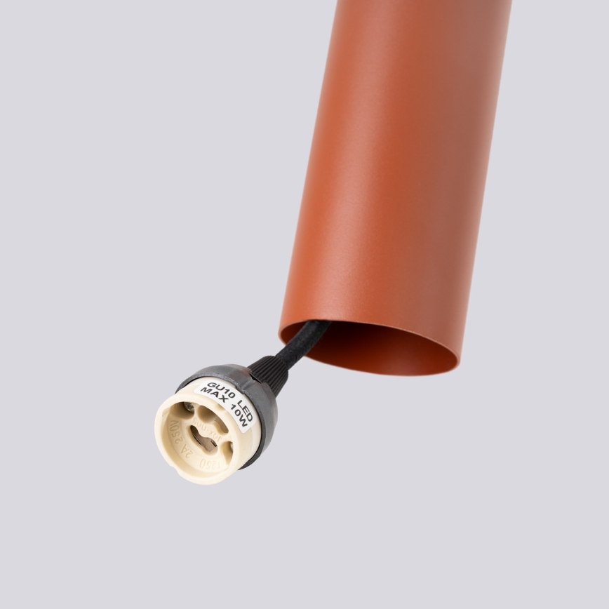 Żyrandol na lince LAGOS 3xGU10/10W/230V czerwony