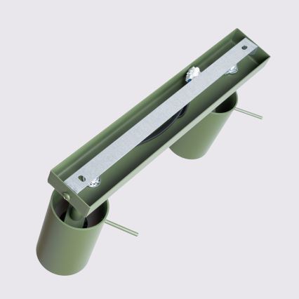 Oświetlenie punktowe RING 2xGU10/10W/230V zielony