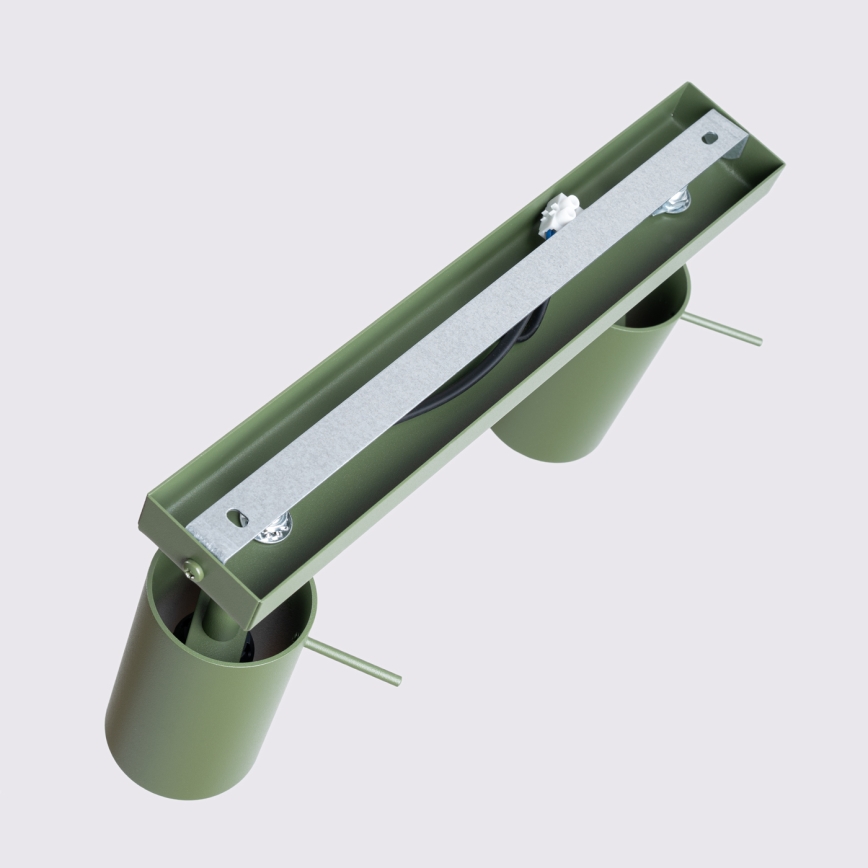 Oświetlenie punktowe RING 2xGU10/10W/230V zielony