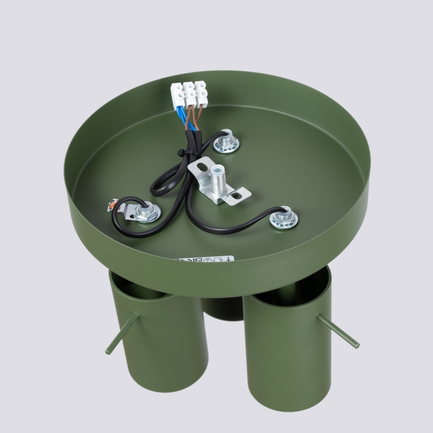 Oświetlenie punktowe RING 3xGU10/10W/230V zielony