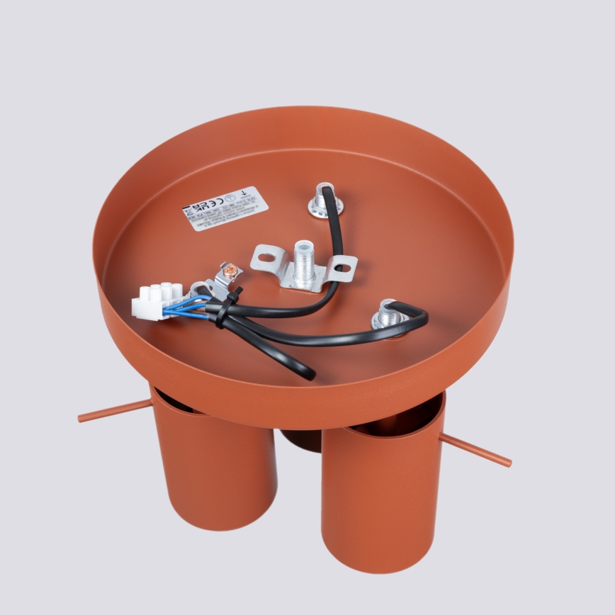 Oświetlenie punktowe RING 3xGU10/10W/230V czerwony