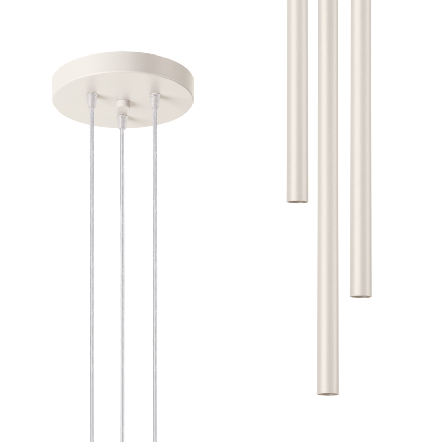 Żyrandol na lince PASTELO 3xG9/8W/230V kremowy