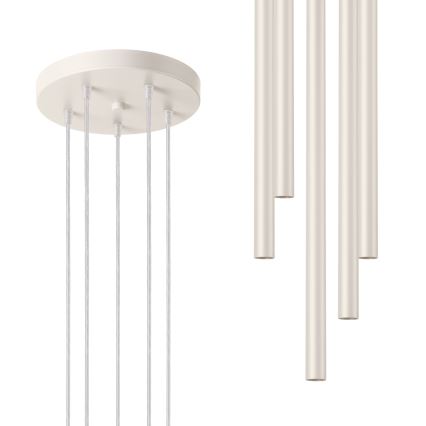 Żyrandol na lince PASTELO 5xG9/8W/230V kremowy