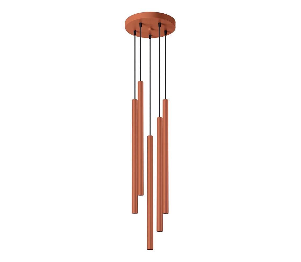 SL.1528 - Żyrandol na lince PASTELO 5xG9/8W/230V czerwony