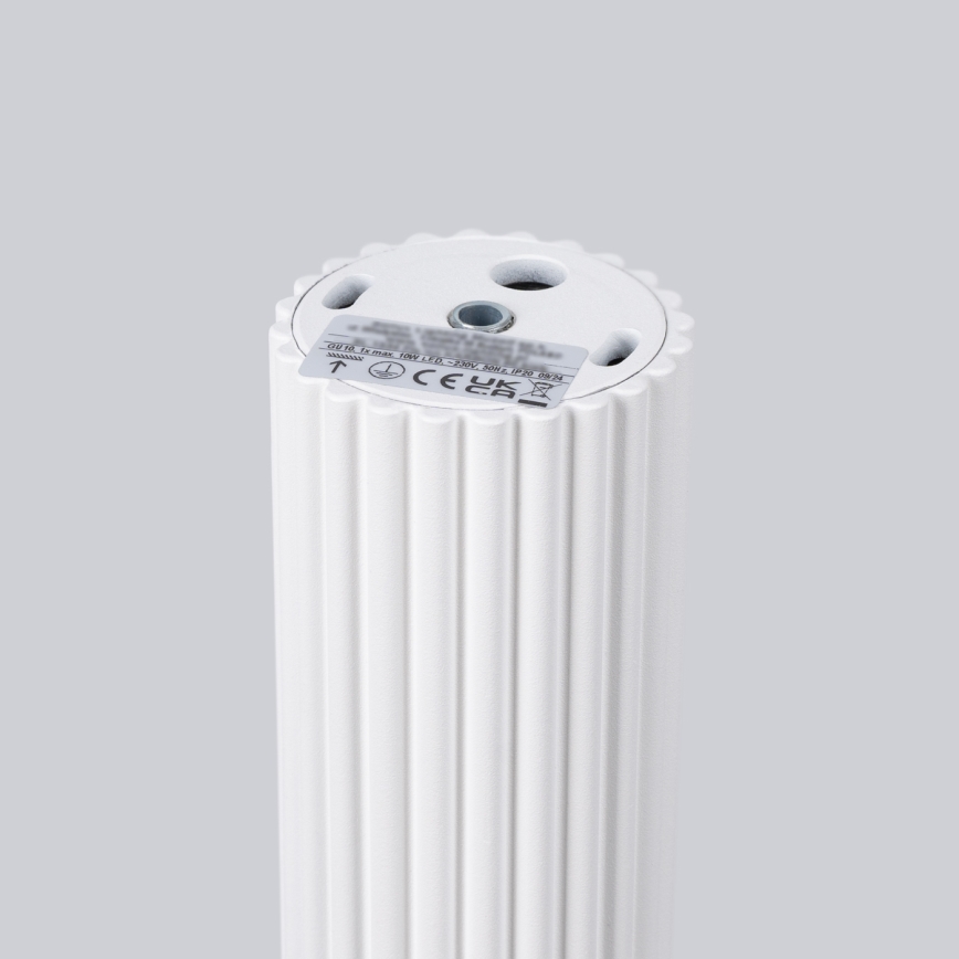 Oświetlenie punktowe KARBON 1xGU10/10W/230V 20 cm biały