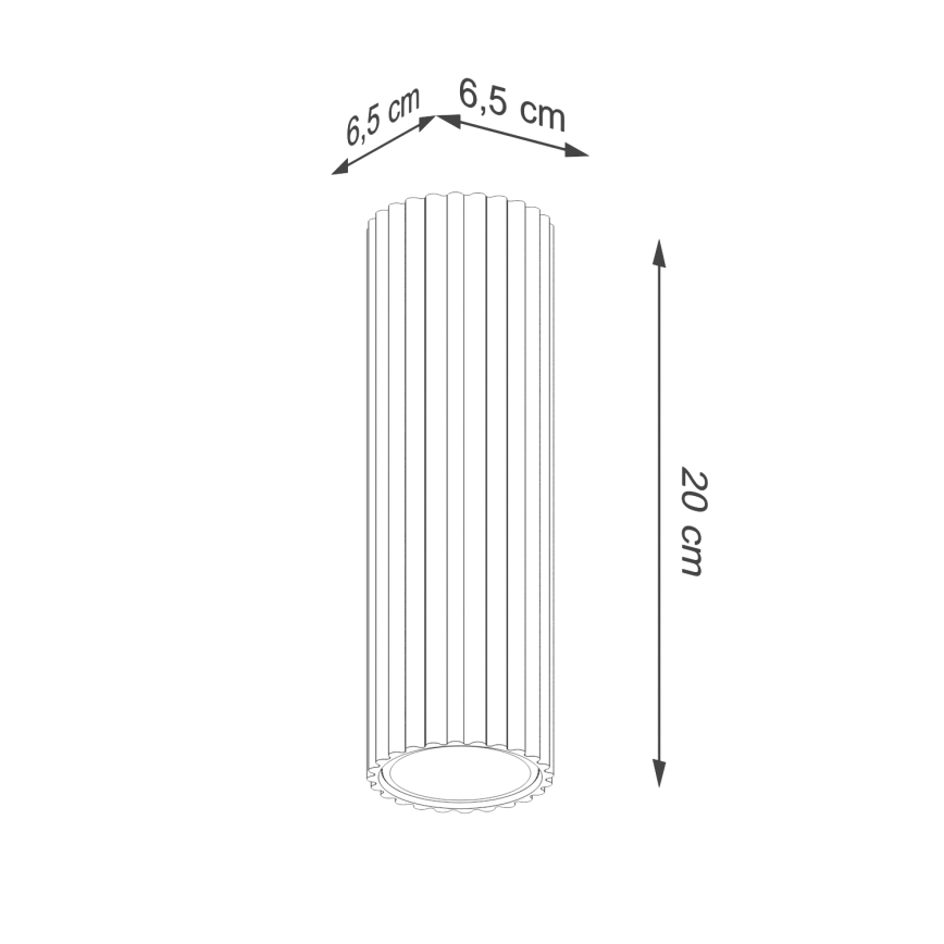 Oświetlenie punktowe KARBON 1xGU10/10W/230V 20 cm biały