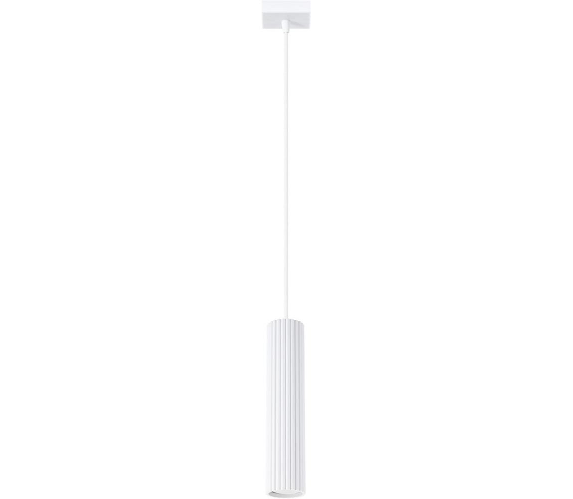 SL.1535 - Żyrandol na lince KARBON 1xGU10/10W/230V biały