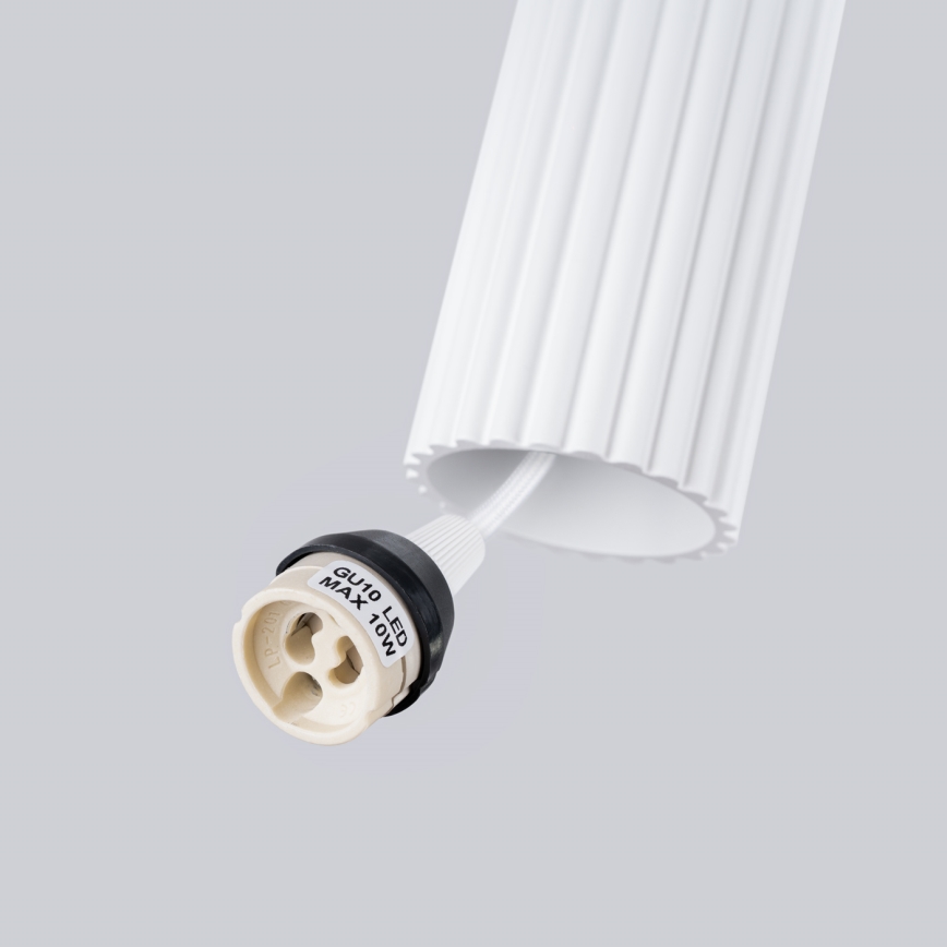 Żyrandol na lince KARBON 2xGU10/10W/230V biały