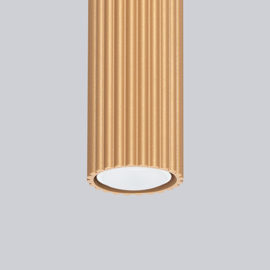 Oświetlenie punktowe KARBON 1xGU10/10W/230V 60 cm złoty