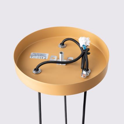 Żyrandol na lince KARBON 3xGU10/10W/230V złoty