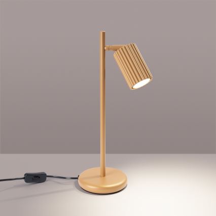 Lampa stołowa KARBON 1xGU10/10W/230V złoty