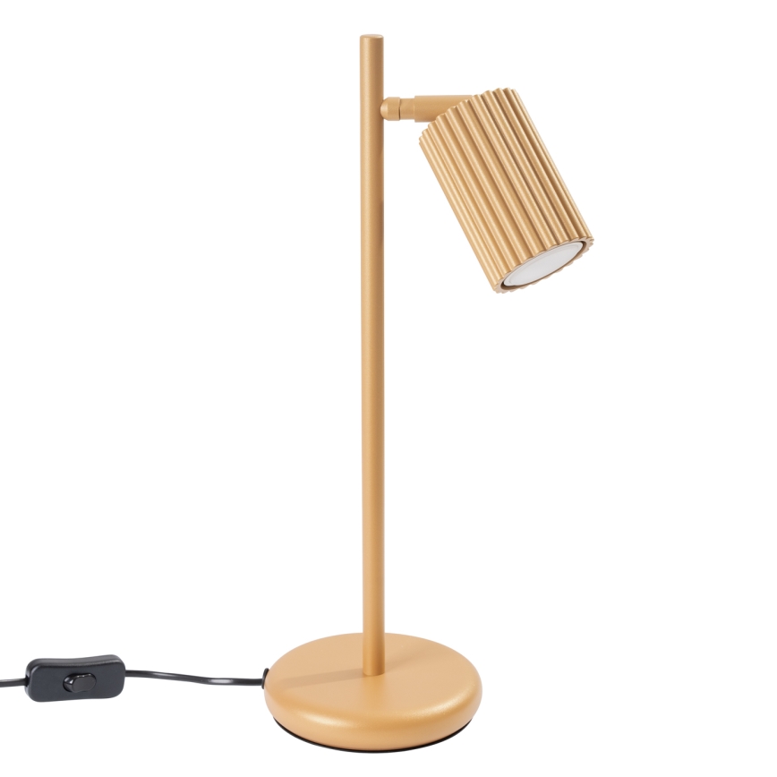 Lampa stołowa KARBON 1xGU10/10W/230V złoty