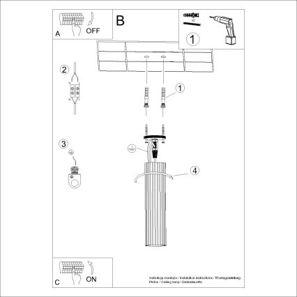 Oświetlenie punktowe KARBON 1xGU10/10W/230V 30 cm czarny