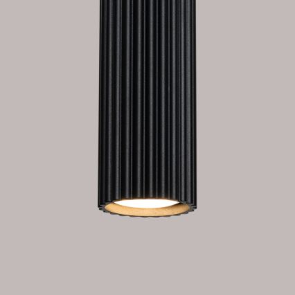 Żyrandol na lince KARBON 1xGU10/10W/230V czarny