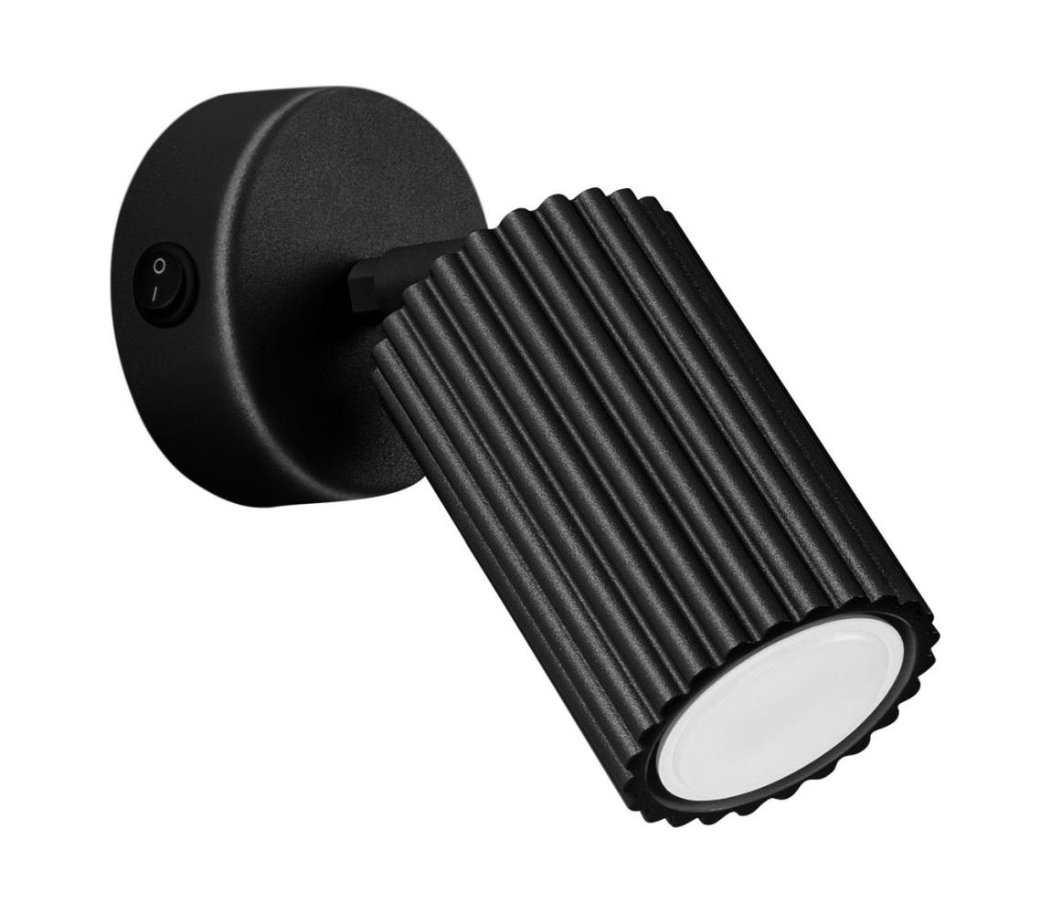 SL.1579 - Kinkiet punktowy KARBON 1xGU10/10W/230V czarny