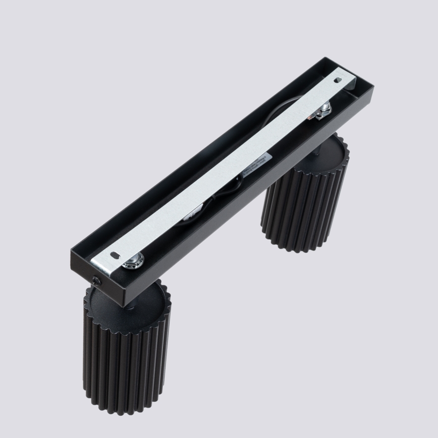 Oświetlenie punktowe KARBON 2xGU10/10W/230V czarny