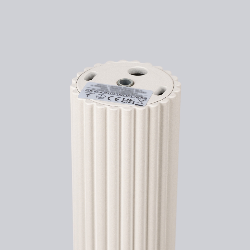 Oświetlenie punktowe KARBON 1xGU10/10W/230V 20 cm kremowy