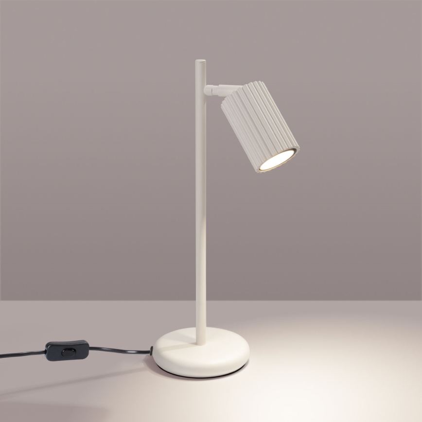 Lampa stołowa KARBON 1xGU10/10W/230V kremowy