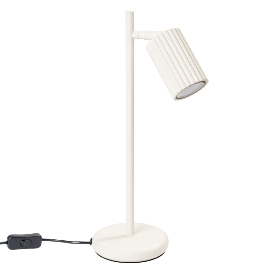 Lampa stołowa KARBON 1xGU10/10W/230V kremowy