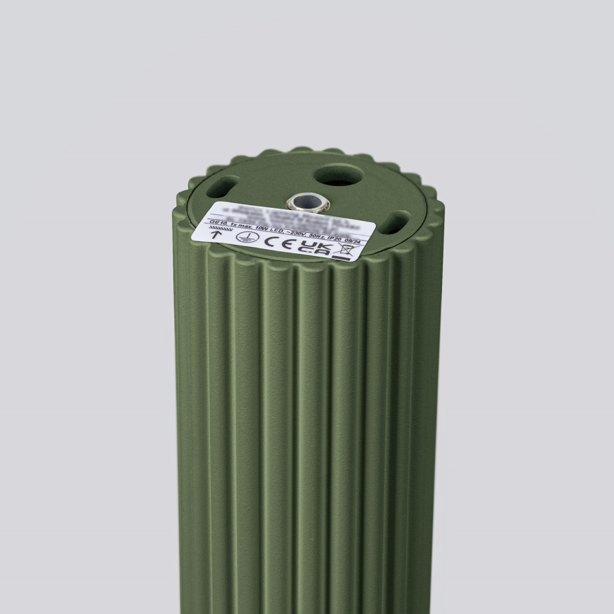 Oświetlenie punktowe KARBON 1xGU10/10W/230V 20 cm zielony