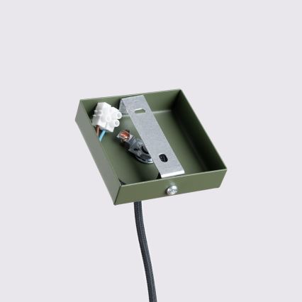 Żyrandol na lince KARBON 1xGU10/10W/230V zielony