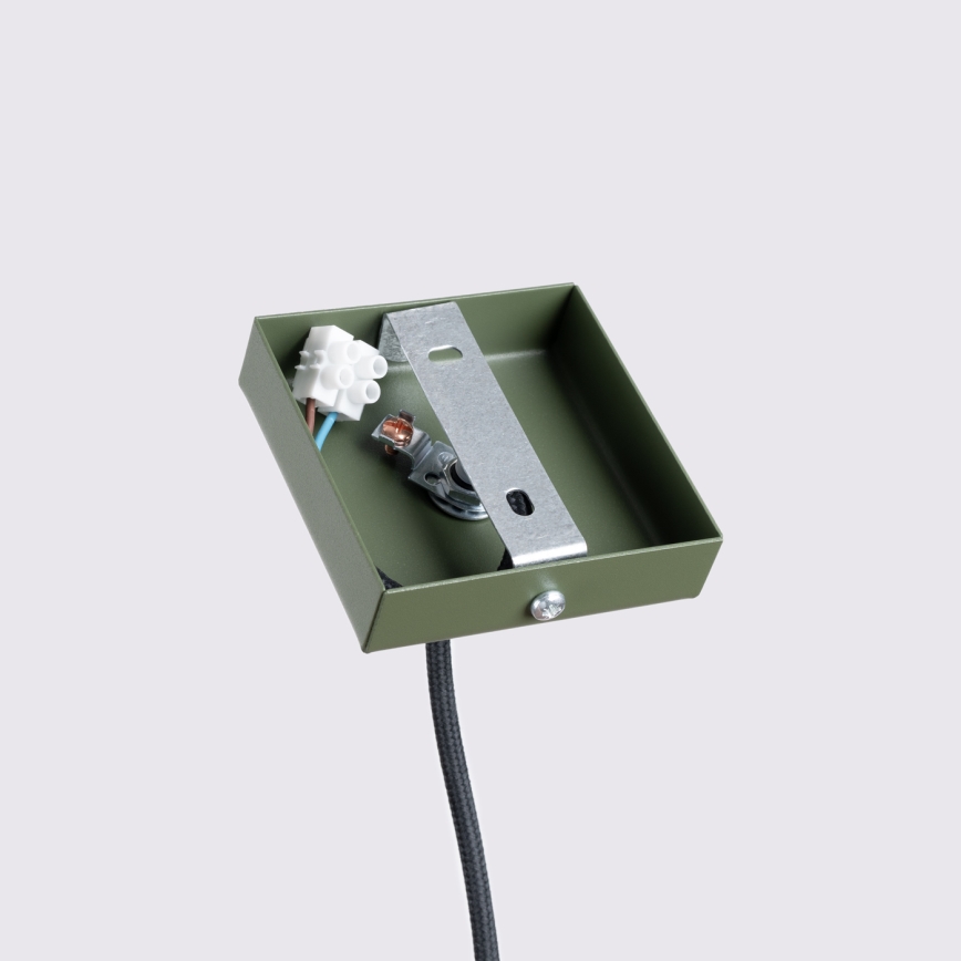 Żyrandol na lince KARBON 1xGU10/10W/230V zielony