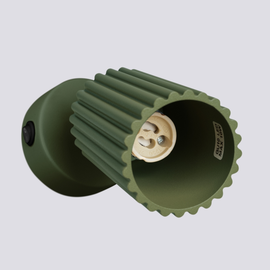 Kinkiet punktowy KARBON 1xGU10/10W/230V zielony