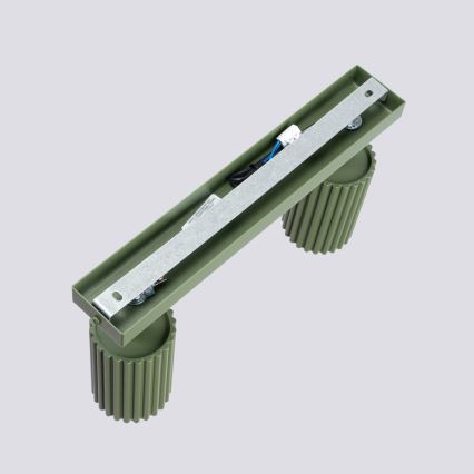 Oświetlenie punktowe KARBON 2xGU10/10W/230V zielony
